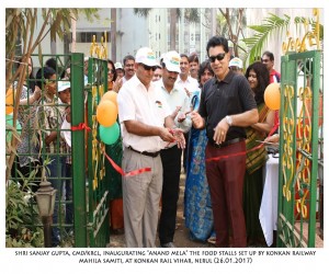 "Anand Mela" the food stalls set up, at KRV, on 26.01.2017